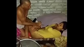 Hot Indian young wife fucked by old man
