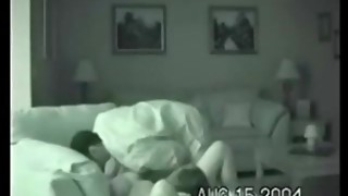 Homemade threesome. Wife fucks two friends while husband films.