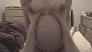 pregnant hoe gets stuffed full of cock