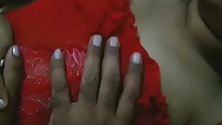 Indian Aunty In Red Nighty Naked Ready For Hot Sex