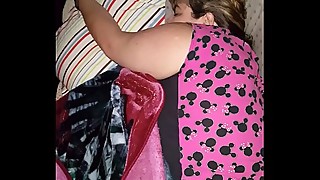 big load for my sleeping hot milf wife